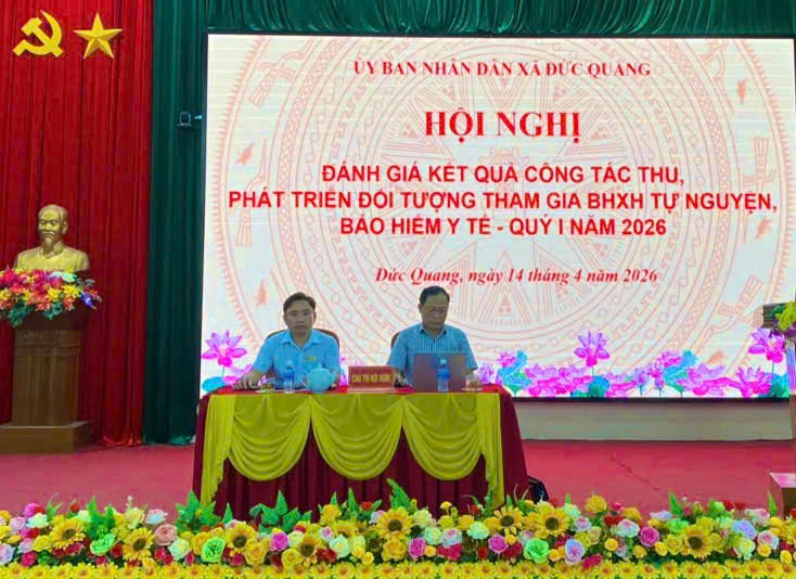 Đức Quang phấn đấu hoàn thành và vượt các chỉ tiêu được giao thu và phát triển đối tượng tham gia BHXH, BHTN, BHYT