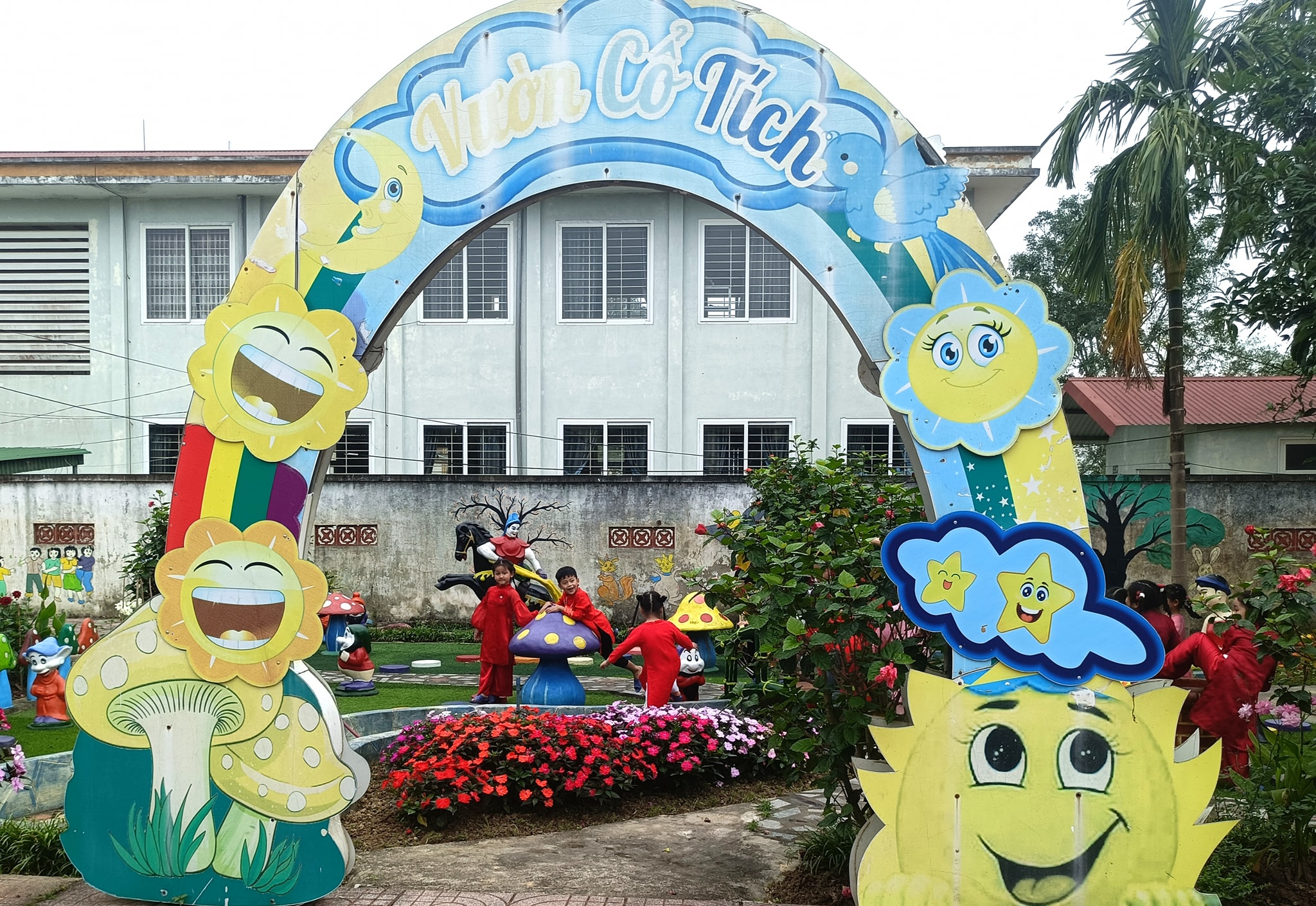 VƯỜN CỔ TÍCH – KHÔNG GIAN TUỔI THƠ TƯƠI SÁNG GIỮA VÙNG LŨ ĐỨC QUANG