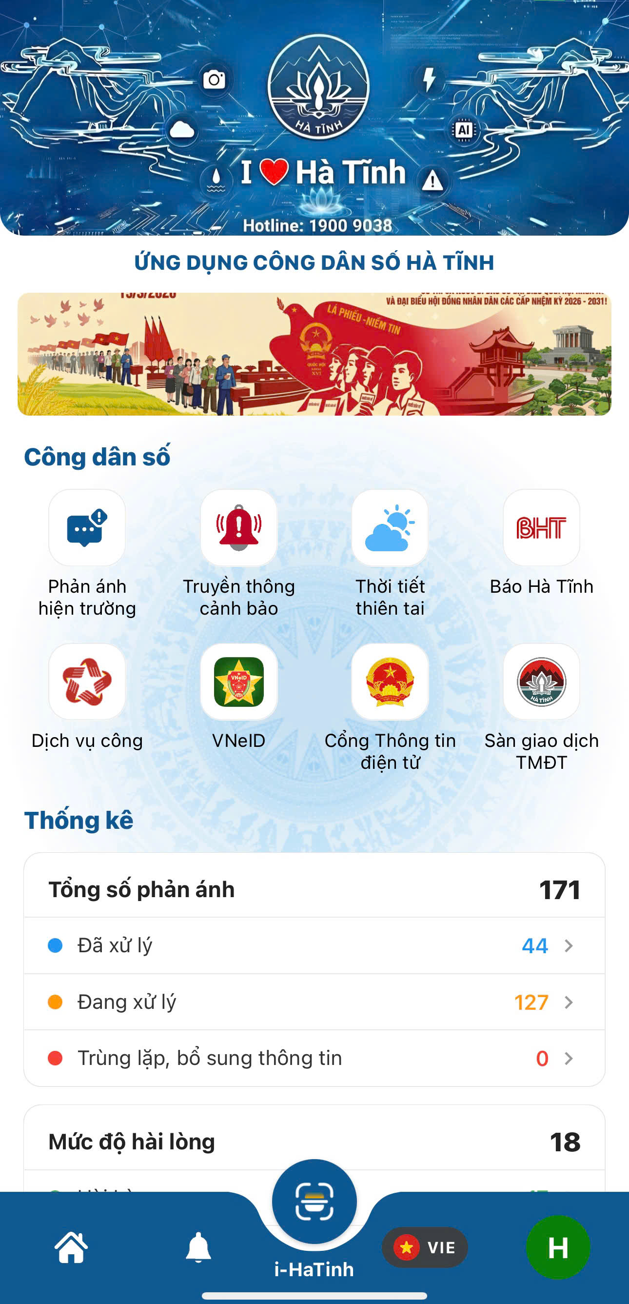 Cài đặt ứng dụng “i-HaTinh” để cùng xây dựng Hà Tĩnh văn minh, hiện đại!