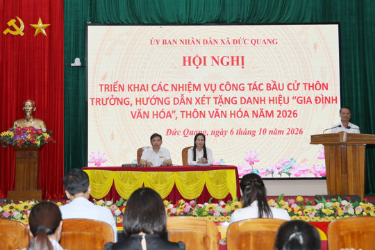 Đức Quang: Triển khai công tác kiện toàn đội ngũ trưởng thôn sau sáp nhập