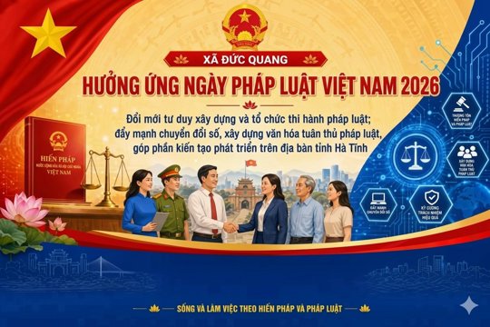 Hưởng ứng ngày Pháp luật Nước Cộng hoà xã hội chủ nghĩa Việt Nam Năm 2026 