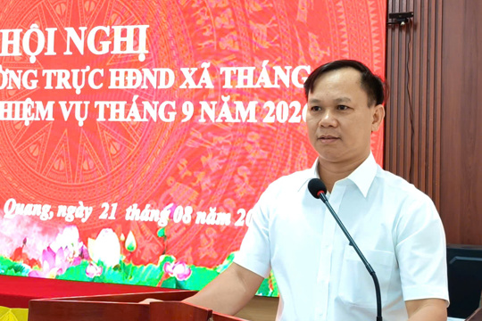 Thường trực HĐND xã Đức Quang triển khai nhiệm vụ trọng tâm tháng 9