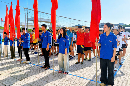 Khởi tranh Giải bóng chuyền nam học sinh xã Đức Quang lần thứ I năm 2026.