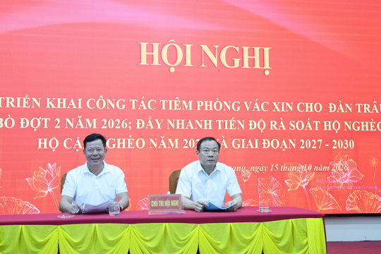 Xã Đức Quang: Triển khai công tác tiêm phòng cho gia súc, gia cầm